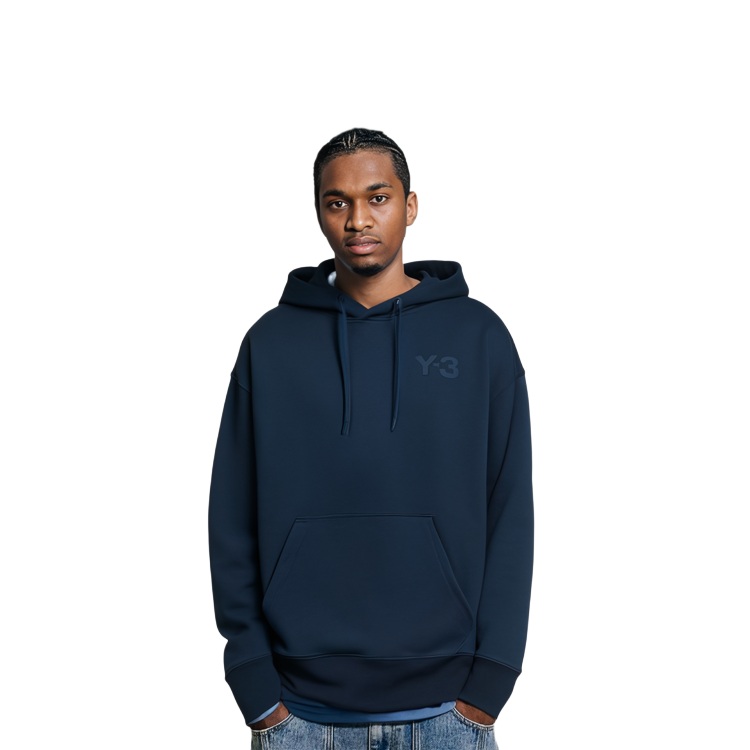 Y-3 FW21 Logo Pullover Hoodie Navy Fashion Sweatshirt. GV4200 圖 7