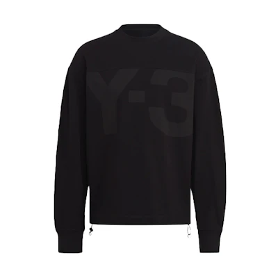 Y-3 FW21 Logo Pullover Sweatshirt Black. GV4208