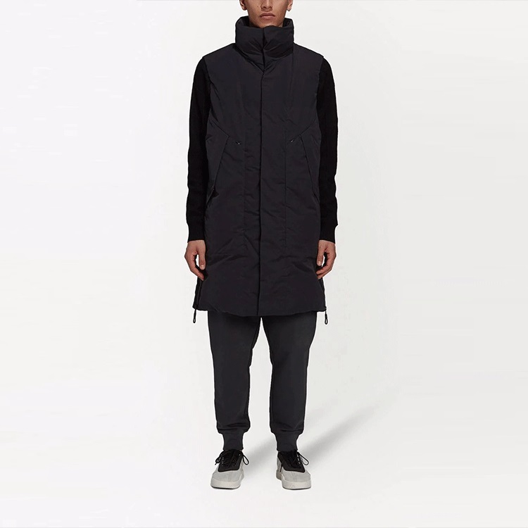 Lookbook Y-3 FW21 Rompi Panjang Hitam Berlapis Tebal HB3337