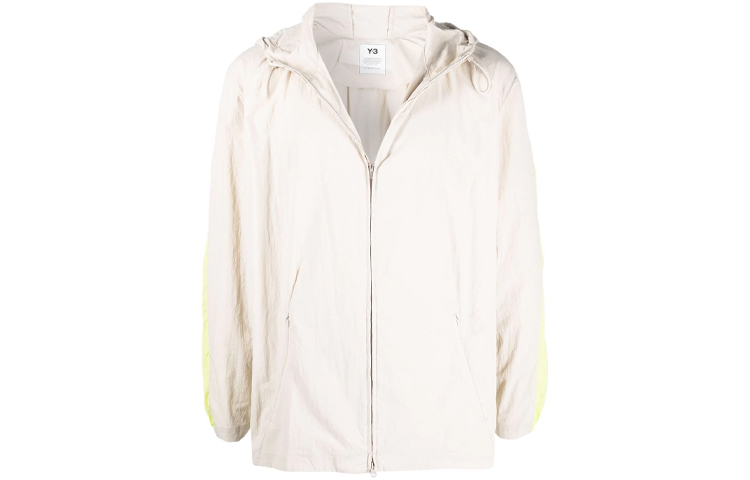 Y-3 FW21 Loose-Fit Multicolor Zip Hoodie Jacket White HB6335
