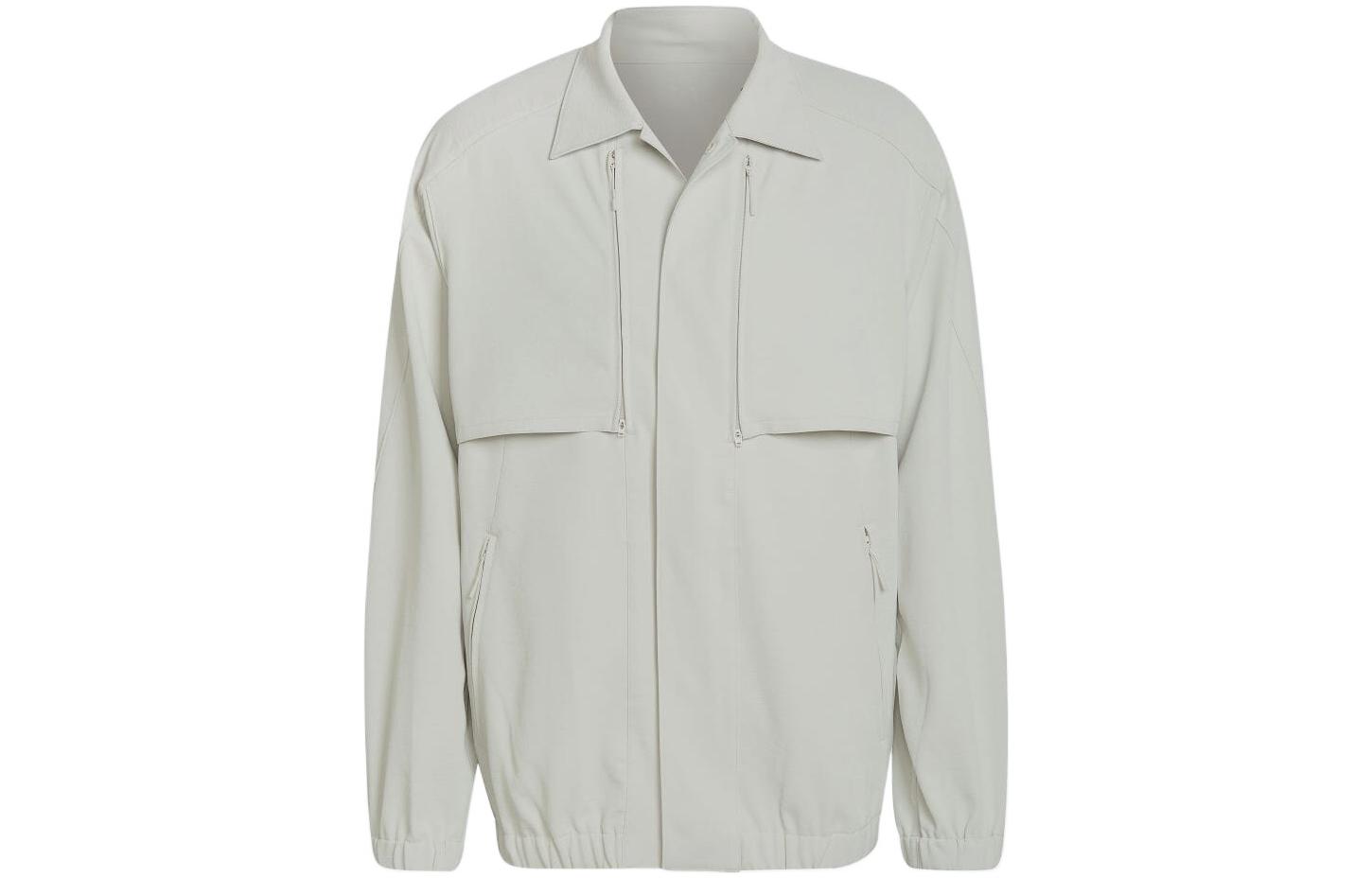 Y-3 FW21 Monochrome Track Jacket Orbit Grey HG6200