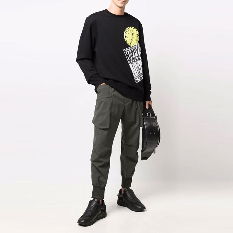Lookbook Y-3 FW21 多口袋綁帶慢跑褲 綠色休閒褲 HB3427