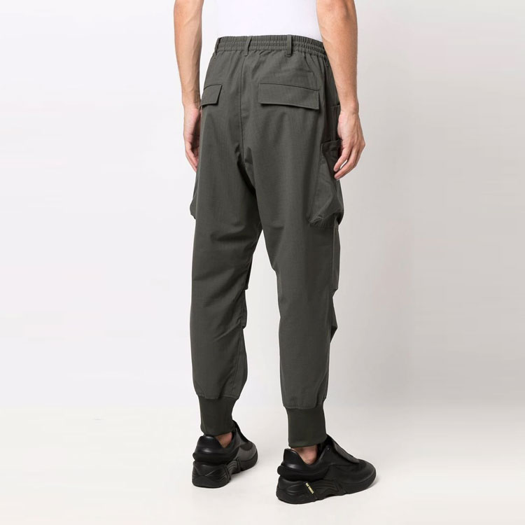 Purchase Y-3 FW21 多口袋綁帶慢跑褲 綠色休閒褲 HB3427