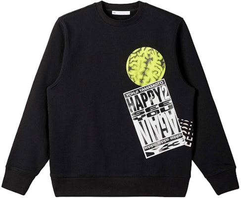 Y-3 FW21 Pattern Print Long Sleeve Crewneck Pullover Sweatshirt Black Men’s HF7068 Buy Y-3 FW21 Pattern Print Long Sleeve Crewneck Pullover Sweatshirt Black Men’s HF7068