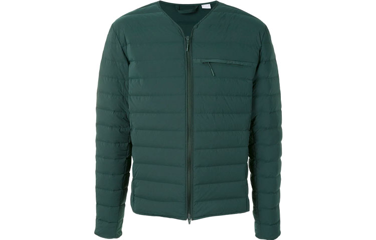 Y-3 FW21 Quilted Down Jacket with Back Logo Green Men GK4578 圖 2