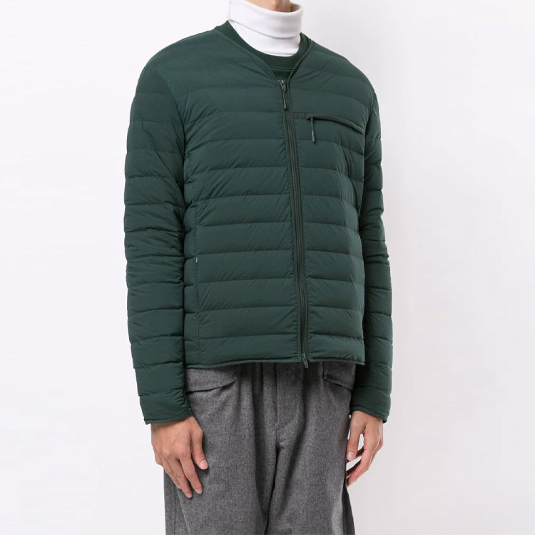 Y-3 FW21 Quilted Down Jacket with Back Logo Green Men GK4578 圖 5