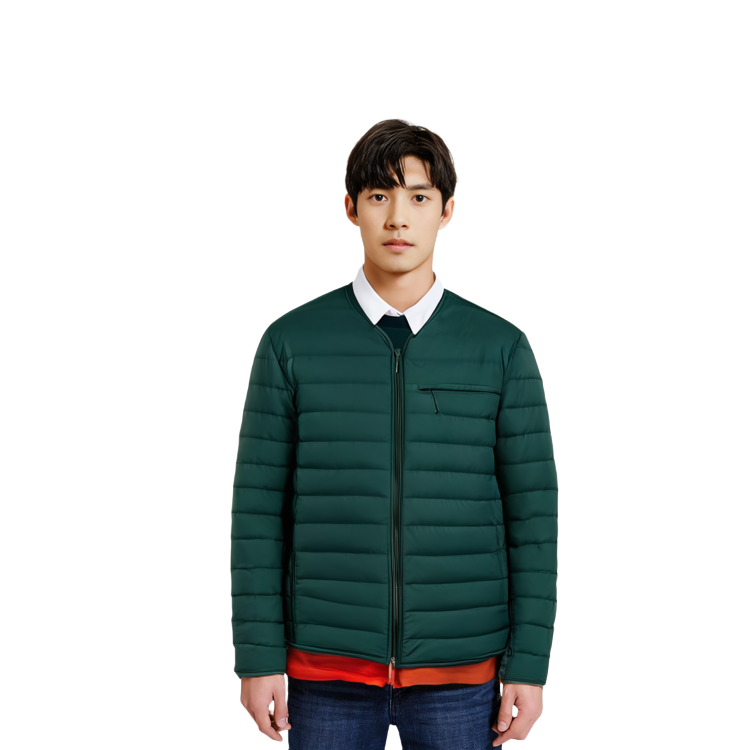 Y-3 FW21 Quilted Down Jacket with Back Logo Green Men GK4578 圖 6