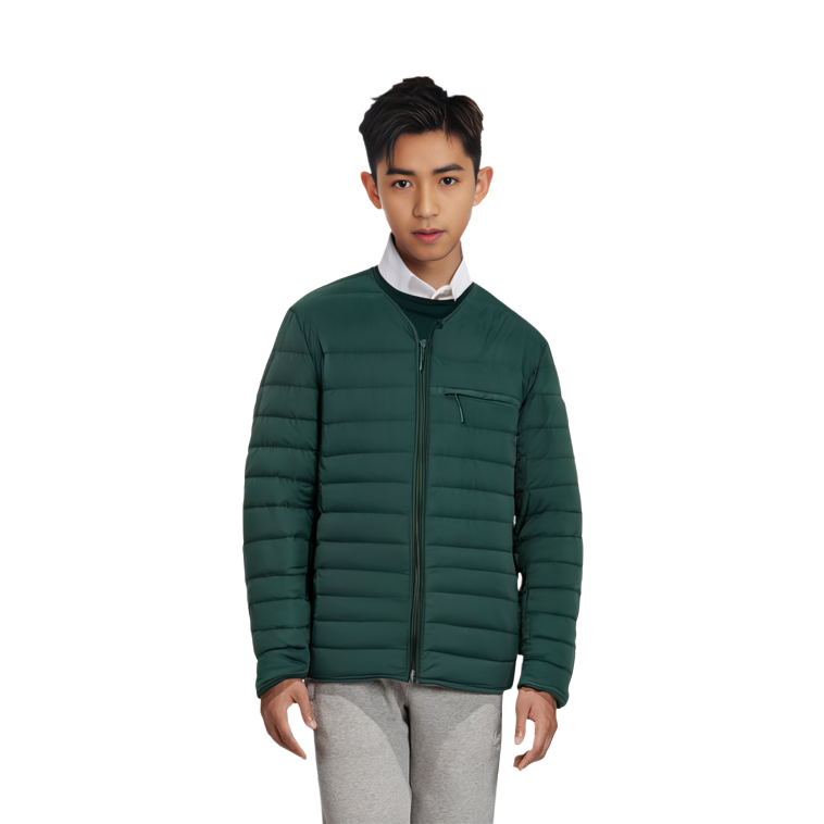 Y-3 FW21 Quilted Down Jacket with Back Logo Green Men GK4578 圖 8