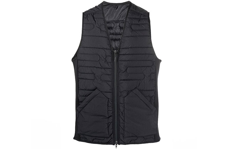 Y-3 FW21 Quilted V-Neck Vest Black HB3472