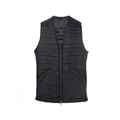 Y-3 FW21 Quilted V-Neck Vest Black HB3472