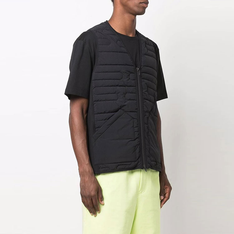 Purchase Y-3 FW21 Rompi Quilted V-Neck Hitam HB3472