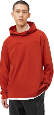Y-3 FW21 Hoodie Merah dengan Saku Depan & Resleting. GV4173 Sizing Y-3 FW21 Hoodie Merah dengan Saku Depan & Resleting. GV4173