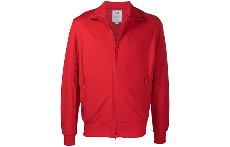 Y-3 FW21 Red Zip-Up High Neck Track Jacket Men’s HB3383