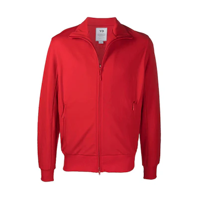 Y-3 FW21 Red Zip-Up High Neck Track Jacket Men’s HB3383
