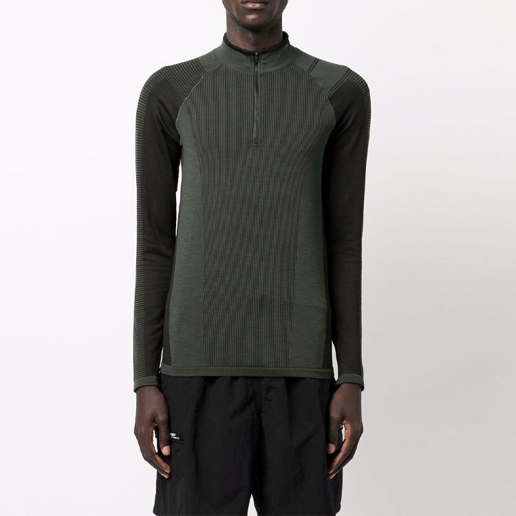 Lookbook Y-3 FW21 Slim Fit Sweatshirt Jacket with Back Logo Zipper - Grey HB3424