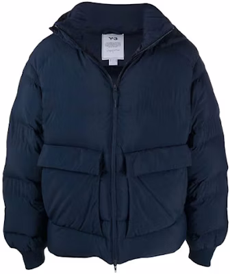 Y-3 FW21 Solid Color Puffer Down Jacket Winter Blue HB6338 Buy Y-3 FW21 Solid Color Puffer Down Jacket Winter Blue HB6338