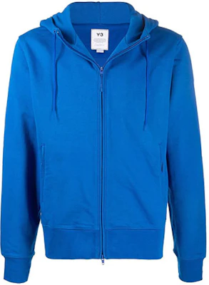 Chaqueta Hoodie Azul de Algodón con Cremallera Y-3 FW21 Color Sólido HB6313 Buy Chaqueta Hoodie Azul de Algodón con Cremallera Y-3 FW21 Color Sólido HB6313