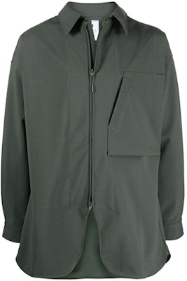 Y-3 FW21 Solid Pocket Shirt Collar Jacket Green . HB3422 Order Y-3 FW21 Solid Pocket Shirt Collar Jacket Green . HB3422
