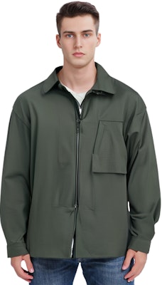 Y-3 FW21 Solid Pocket Shirt Collar Jacket Green . HB3422 Sizing Y-3 FW21 Solid Pocket Shirt Collar Jacket Green . HB3422