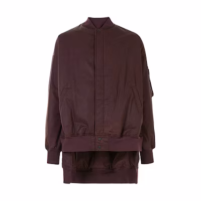 Y-3 FW21 Solid Satin Baseball Jacket Unisex Red GK4365