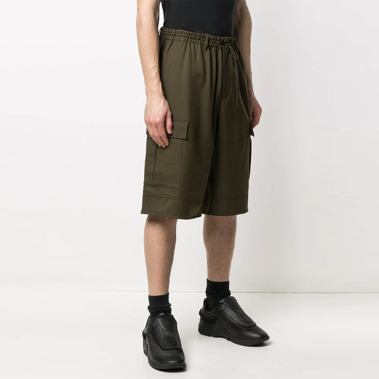 Shop Y-3 FW21 直筒工裝短褲 橄欖綠 GV4146