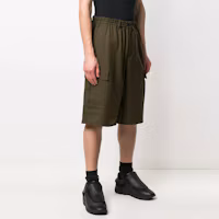 Shop Y-3 FW21 Straight Cargo Shorts Olive Green GV4146