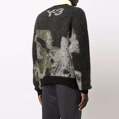 Y-3 FW21 黑色纹理针织圆领套头毛衣 男女款式。 HB3331 Purchase Y-3 FW21 黑色纹理针织圆领套头毛衣 男女款式。 HB3331
