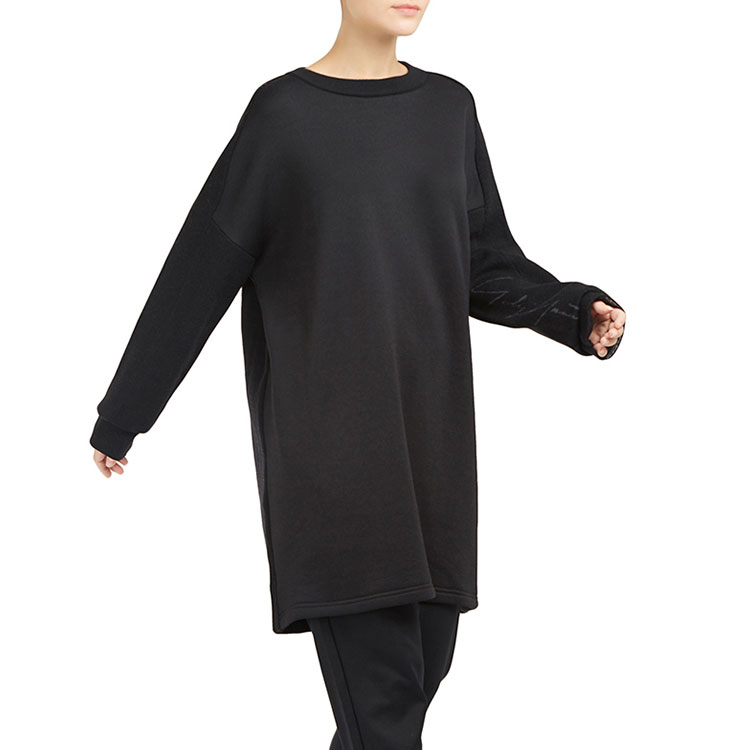 Sizing Y-3 FW21 男女同款黑色休闲圆领长款卫衣 DP0499