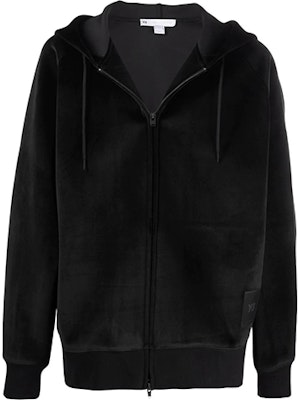 Y-3 FW21 ベルベットジップアップ 長袖ユニセックス スウェットシャツ ブラック HB3341 Buy Y-3 FW21 ベルベットジップアップ 長袖ユニセックス スウェットシャツ ブラック HB3341