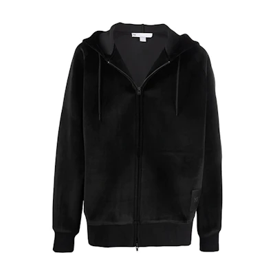 Y-3 FW21 Velvet Zip-Up Long Sleeve Unisex Sweatshirt Black - Perfect Gift Idea HB3341