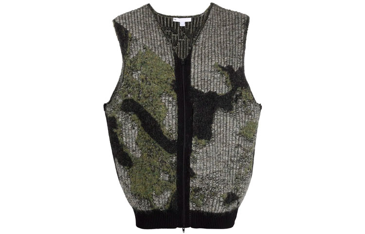 Y-3 FW21 Zip-Up Vest Gray Color HB3333