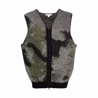Y-3 FW21 Zip-Up Vest Gray Color HB3333