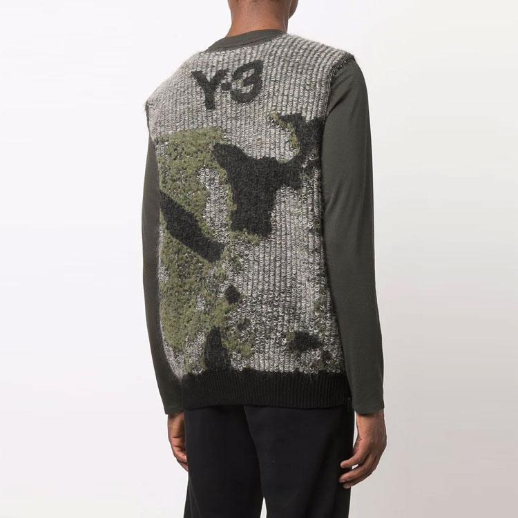 Purchase Y-3 FW21 灰色拉鍊背心 HB3333