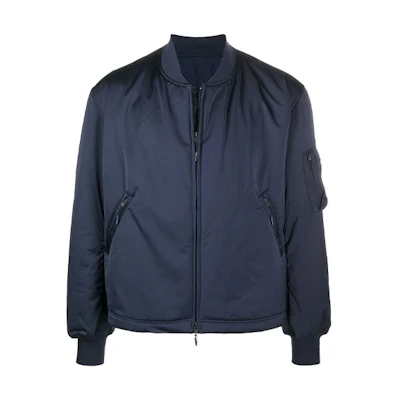 Y-3 FW21 Zipper Flight Jacket Blue GK4480