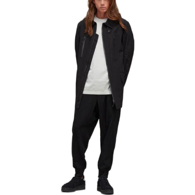 Lookbook Y-3 FW22  Black Solid Casual Side-Zip Jacket HT4504