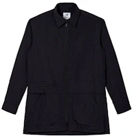 Y-3 FW22 Black Solid Zip-Up Collared Long-Sleeve Jacket HN4326 Y-3 FW22 Black Solid Zip-Up Collared Long-Sleeve Jacket HN4326