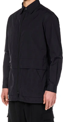 Y-3 FW22 Jaket Hitam Zip-Up Lengan Panjang Berleher Kolar HN4326 Details for Y-3 FW22 Jaket Hitam Zip-Up Lengan Panjang Berleher Kolar HN4326