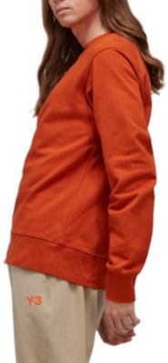 Y-3 FW22 Crewneck Sweatshirt Solid Color Back Logo Fox Red. HT2294 Purchase Y-3 FW22 Crewneck Sweatshirt Solid Color Back Logo Fox Red. HT2294