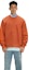 Cheap Y-3 FW22 Crewneck Sweatshirt Solid Color Back Logo Fox Red. HT2294