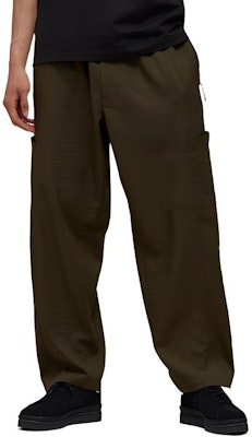 Y-3 FW22 Olive Green Long Casual Pants with Zip Pockets. HT2301 Details for Y-3 FW22 Olive Green Long Casual Pants with Zip Pockets. HT2301