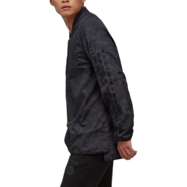 Purchase Y-3 FW22  V-Neck Pullover Long Sleeve Tee Black with Logo Embroidery. HN1978