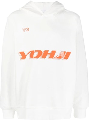 Y-3 FW22 White Hoodie with Letter Logo Print. HT4731 Order Y-3 FW22 White Hoodie with Letter Logo Print. HT4731