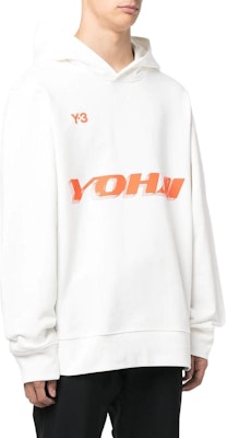 Y-3 FW22 White Hoodie with Letter Logo Print. HT4731 Purchase Y-3 FW22 White Hoodie with Letter Logo Print. HT4731