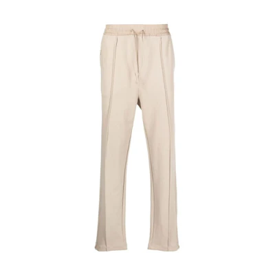 Y-3 FW22 Beige Men’s Sweatpants with Solid Logo Print and Drawstring Waist HT4480KHAKI