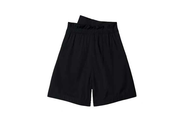 Lookbook Y-3 FW22 Black Asymmetrical Drawstring Casual Shorts H63040