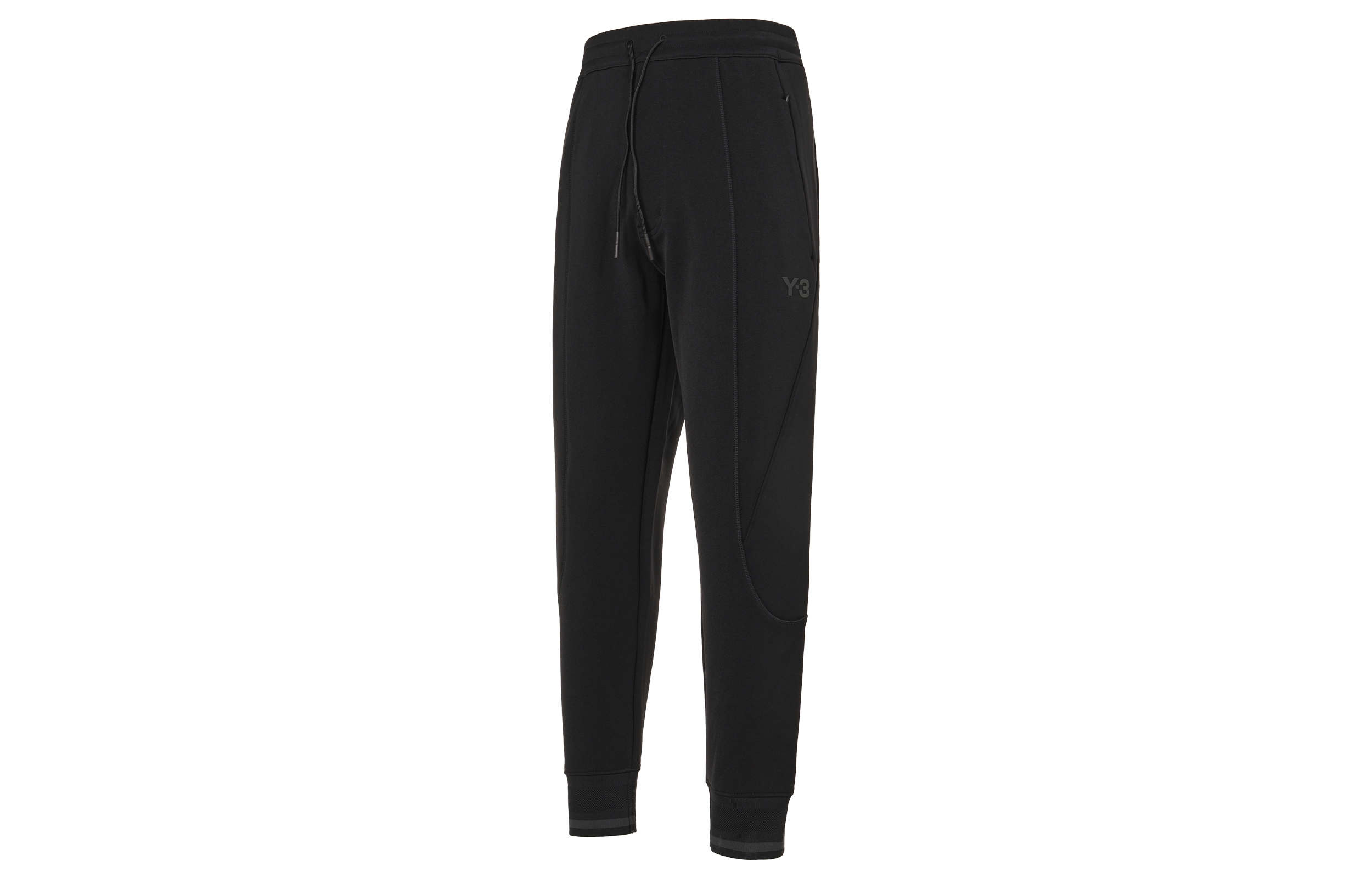 Y-3 FW22 Black Drawstring Jogger Pants HM5035