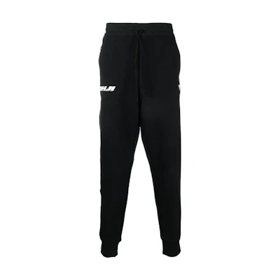 Y-3 FW22 Black Logo Print Jogger Sweatpants - Fall Collection IB8611