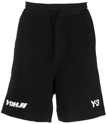 Y-3 FW22 Black Straight-Leg Shorts with Logo Print IB8612 Order Y-3 FW22 Black Straight-Leg Shorts with Logo Print IB8612