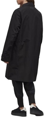 Y-3 FW22 블랙 지퍼 업 긴팔 코트 미니멀 로고 HN4328 Purchase Y-3 FW22 블랙 지퍼 업 긴팔 코트 미니멀 로고 HN4328
