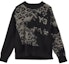 Buy Y-3 FW22 Sweater Hitam Logo Besar Leopard Knit Crewneck Klasik. HN1977
